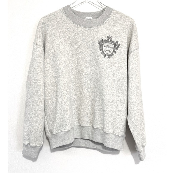Abercrombie & Fitch Tops - Abercrombie & Fitch Oversized Vail Mountain Graphic Crew Sweatshirt Heather Gray